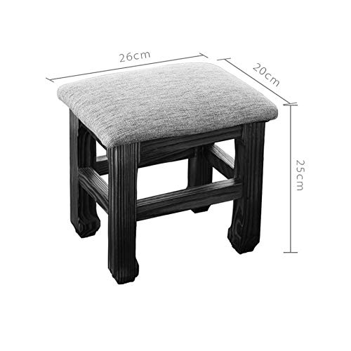 Cadeiras sem costas do WSZJJ Round Top Top empilhável assento de madeira para jantar, cozinha, casa, jardim, vida e sala de aula
