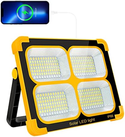Trabalho portátil LED Luz solar 100W 12500mAh 10000 Lm 348 LIGHTILHA DE TRABALHO DE CONTROLE DE ONE-BUTTOME