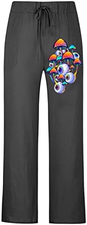 Calça de linho de algodão casual masculina calça de cintura elástica de verão casual calça de linho masculino calças capricocas de ioga de joia