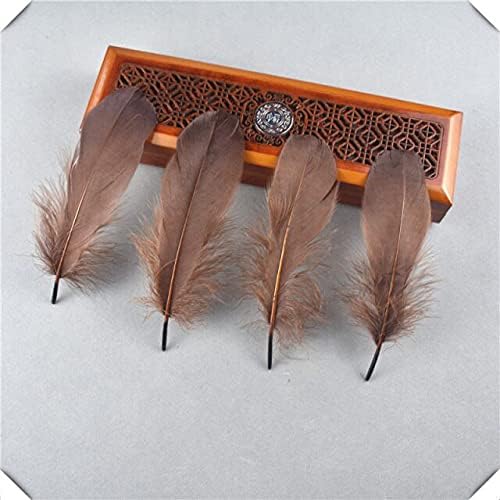 Zamihalaa 20/100pcs penas de penas de ganso fofo Plumas Diy Feathers para jóias que fazem decoração de hats Acessórios de artesanato