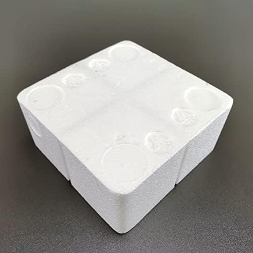 FixtUledIsplays® 8pk Protetor de canto de poliestireno para embalagens caixas de remessa 3x3x3 , 19 kg/densidade cúbica de medidor