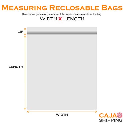 Reclosable 8 Mil Poly Bags, 4 x 10, limpo, 1000/caso