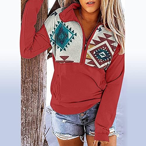 Mulheres com capuz suéter estampado com estampa colorida casual camisa de manga comprida Cardigã de grandes dimensões Capuz reversível