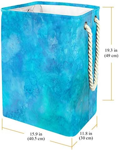Inomer azul brilhante azul -azul roxo aquarela 300d Oxford PVC Roupas impermeáveis ​​cestas de roupas grandes para cobertores