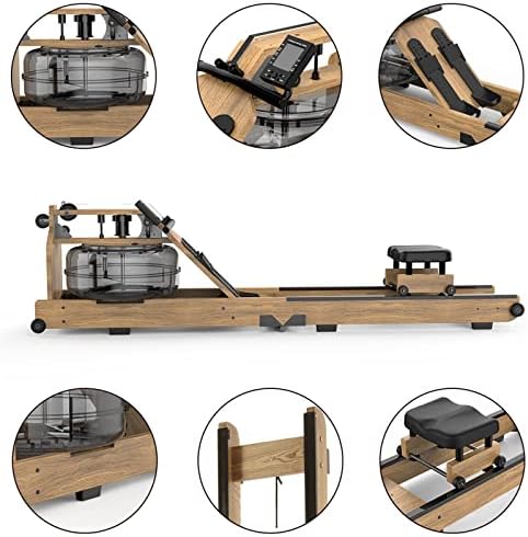 Máquinas de remo de akkis Máquinas de remo de cinzas sólidas Equipamento de fitness de madeira dobrável Máquina de