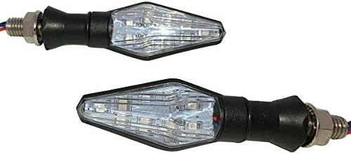 Motortogo Black sequencial lâmpada Turn Lights LED Turn Signals Indicadores compatíveis para 2006 Suzuki drz400sm