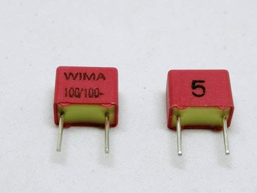 10pcs 100pf 101 100V WIMA FKP2 Capacitor de polipropileno de grau de áudio
