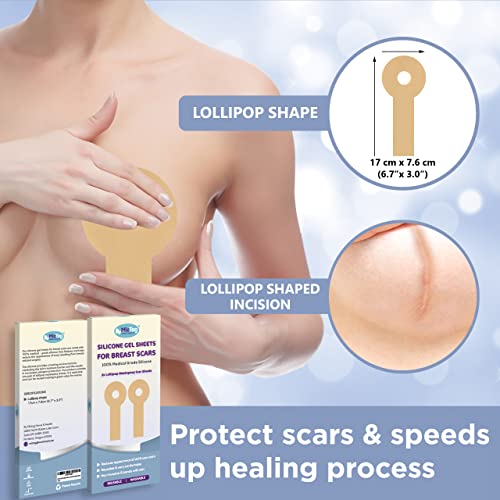 Suprimentos de recuperação de redução de mama após necessidades de cirurgia - lençóis de silicone para cicatrizes cirúrgicas
