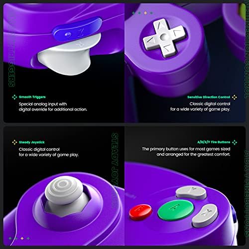 Controlador Gamecube, controlador com fio CIPON Gamepad compatível com Nintendo Wii/GameCube - APROVADO