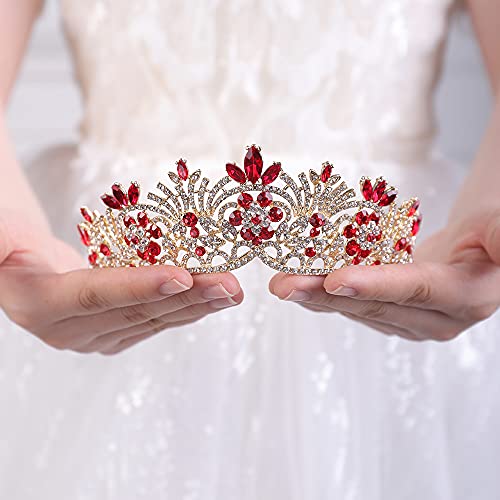 JWICOS Rhinestone Crystal Princesa Coroa de Tiara para mulheres