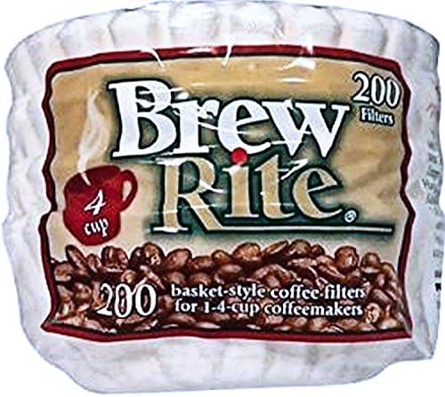 Filtros descartáveis ​​de cesta de café Rite 4 xícara - 400 ct