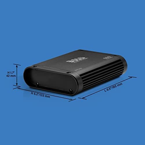 Sistemas de áudio -chefe BPS4B ATV UTV Bluetooth amplificador - Proférico do tempo, 500 alta saída, 4 canais, 4/8 ohm, entradas de baixo nível, remoto Bluetooth, alcance completo, conectar -se a estéreo e subwoofer, carregamento USB
