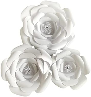 Kit de modelo de flor de papel - Faça suas próprias flores de papel - Decoração de flores de papel - Faça flores ilimitadas