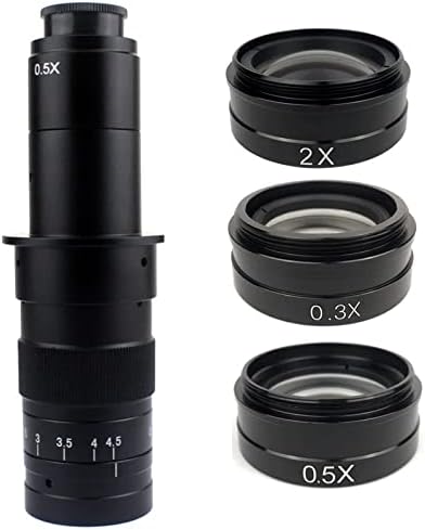 Acessórios para microscópio para adultos crianças 0,5x / 2,0x / 0,3x Auxiliar Lens de vidro de vidro para lentes de vidro microscópio