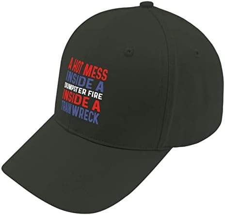 Hats para garoto Base de beisebol Cap ajustável Base de beisebol, os republicanos limitam uma bagunça quente dentro de uma lixeira no