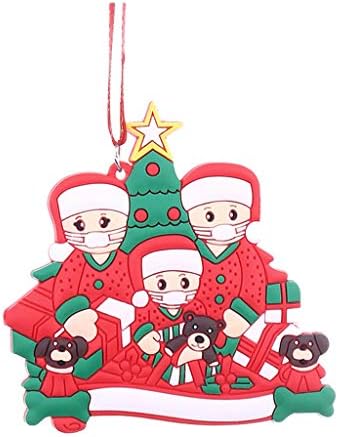 Christmas 2020 Decorações Ornamento sobreviveu à família de decoração de férias pendura grandes decorações de cristal