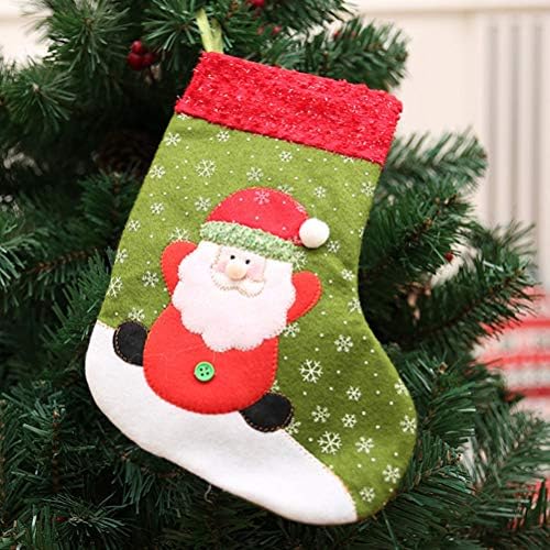 Valiclud 2pcs Candy Storage meias apresenta sacolas ornamentos pendurados na árvore de Natal