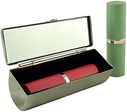 Caixa de batom de designer de Houder com espelho para bolsa - suporte de batom decorativo com caixa de presente - forrada de veludo