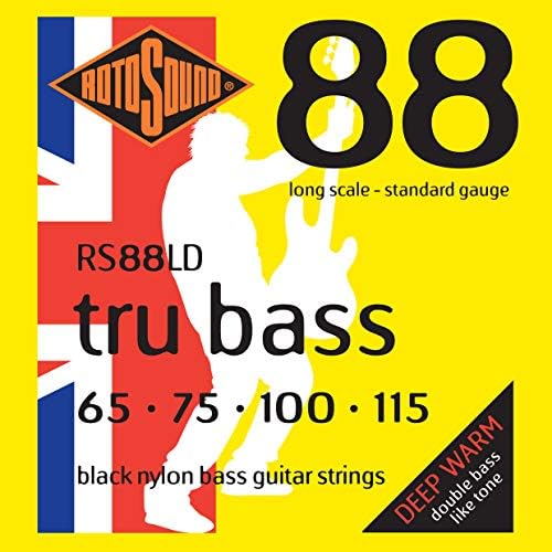 ROTOSOUND RS88LD NYLON BLACK FLATWOUND Bass Guitar Strings