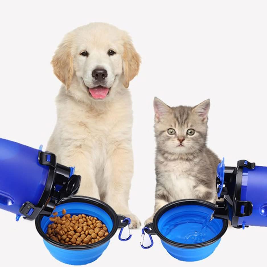 Tigela de cachorro dobrável, 4 pcs tigelas de água de cachorro dobráveis ​​para cães gatos, prato de rega portátil para animais