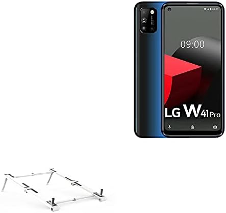 Suporte de ondas de caixa e montagem compatível com LG W41 Pro - Pocket Aluminium Stand 3 -em -1, portátil e com