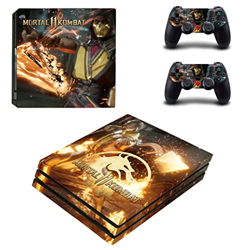 Jogo Mortal Best Ninja Kombat PS4 ou PS5 Skin Skin para PlayStation 4 ou 5 Console e 2 Controllers Decal Vinyl V6193