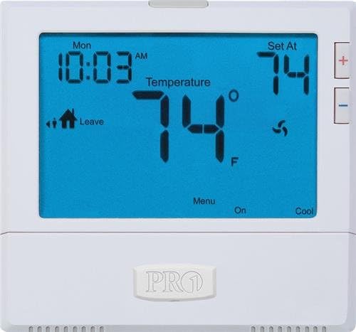 Caso de termostatos universais pro1 t855, 3h/2c