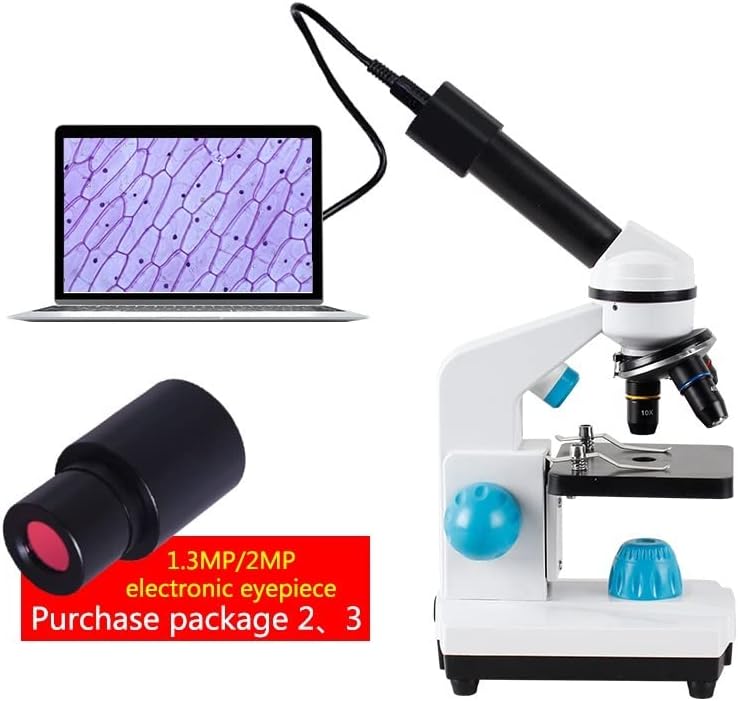 Acessórios para microscópio 2000x Microscópio biológico, 13 PCS Acessórios + consumíveis eletrônicos de laboratório de microscópio