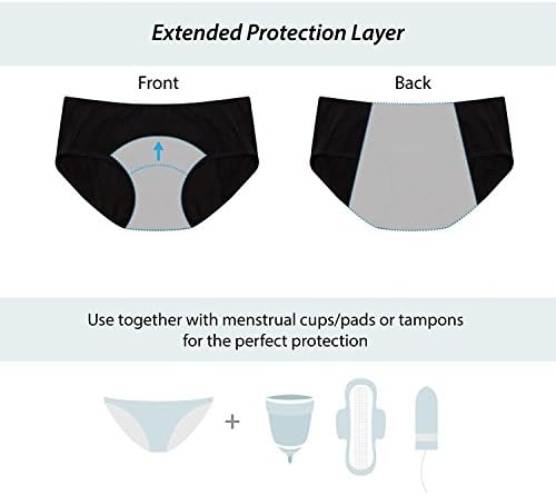 FUNY MULHERM MENSTRual Briefs Panties à prova de vazamentos pós-parto de roupas íntimas （pacote de 2-4