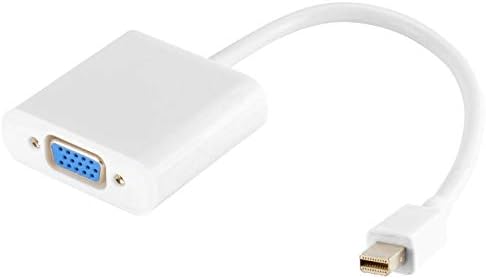 Simyoung Mini DisplayPort DP Thunderbolt para VGA Adaptador, 1080p Full HD Gold Plated DP para VGA para Apple MacBook, MacBook