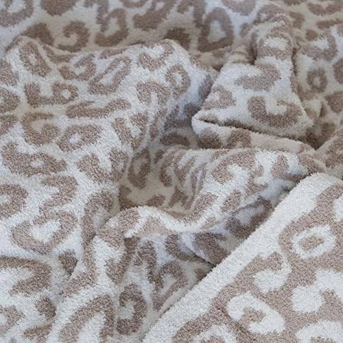 Cobertor de arremesso de leopardo selvagem de luxo - cobertor de arremesso de malha de malha e de malha super macio, cobertor