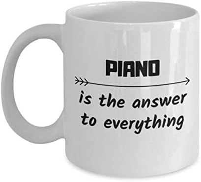 Piano é a resposta para tudo o que caneca de café pianista colegas de trabalho Presente de Viagem de Viagem de Viagem Presente