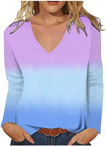 Tshirt de blusa de verão no outono para meninas roupas de manga comprida V Gráfico de algodão do pescoço