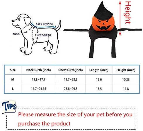Vehomomy Pet Dog Halloween traje de abóbora de abóbora Cavaleiro Cavaleiro Cavaleiro Vestuário e Halloween Pumpkin Witch