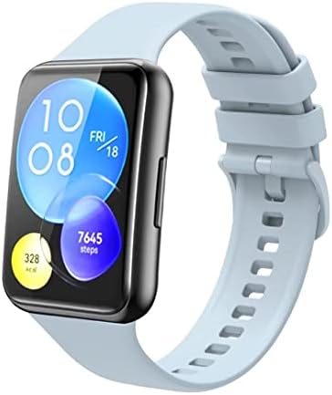 IPARTSONLINLINE Substituição Banda compatível com Huawei Watch Fit 2 Smart Smart Watch Sport Sport Strap With Case