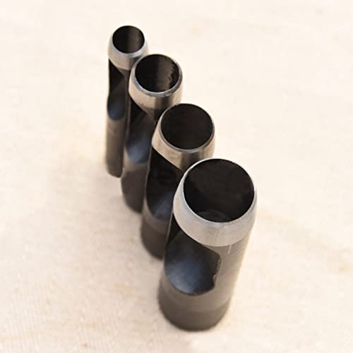Honjie 22mm Round Hollow Punch Set Leather Craft Punch Tool Hollow Punch Cutter Tool para Bands Bands Belts Canvas Papel Plastics-1 PC