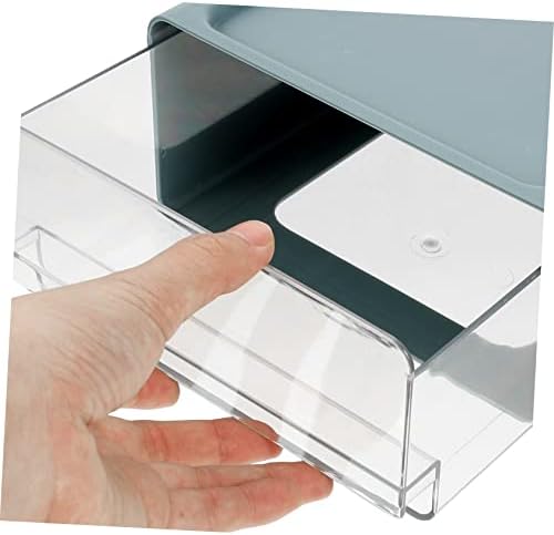 StoBok 2pcs caixa caixa de armazenamento Caixa de armazenamento de jóias transparente Caixa de maquiagem Armário de armazenamento