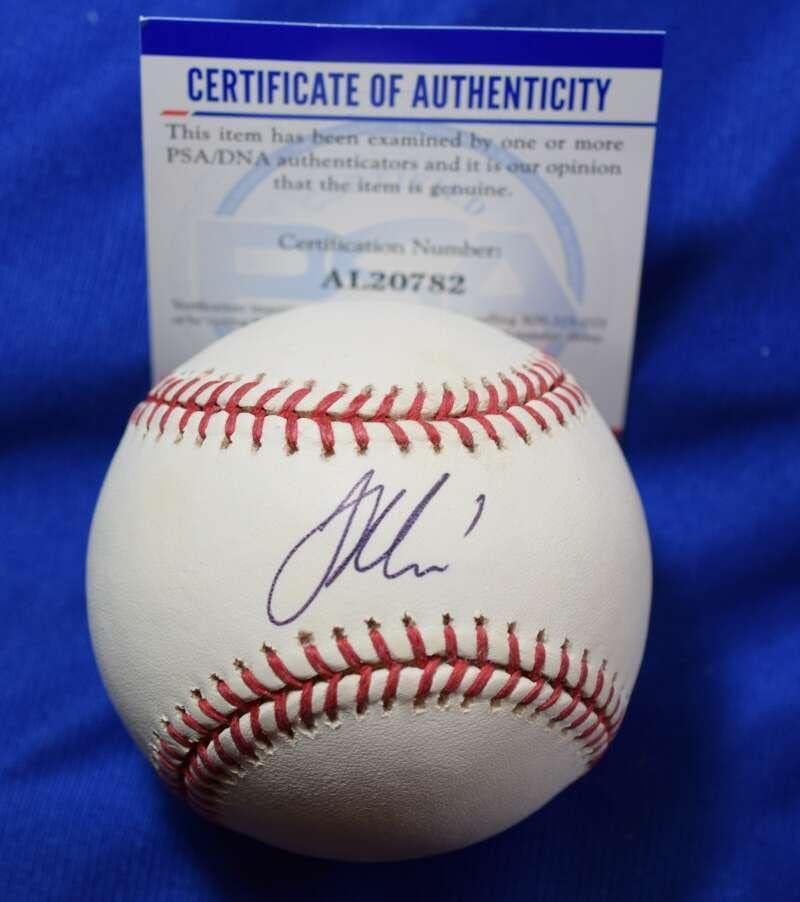 Joe Mauer PSA DNA CoA Autograph Major League OML Baseball - Baseball - Baseballs autografados