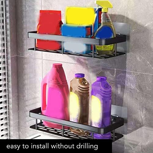 Prateleira de caddy de chuveiro de jeanoko, amplamente utilizado o espaço de drenagem de drenagem do chuveiro economia para o banheiro