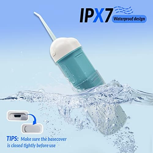 Irrigador oral de fluxo odontológico de água sklosky com 3 modos, 240 ml de limpador de dentes de água sem fio Pick 4 dicas,