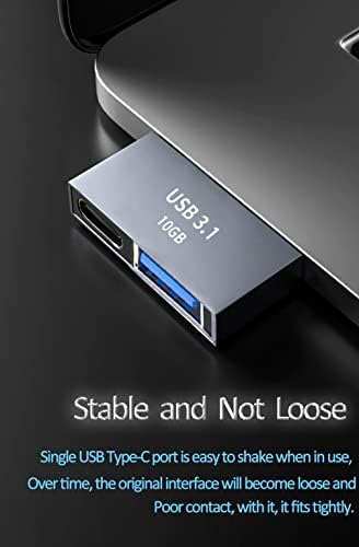 Adaptador de extensão USB Tipo C, Charing Fast PD USBC 3.1 Feminino para Extender Macho USB-C Tipo C, Charing Fast e Transferência de Data, para MacBook Pro/Air Tipo C