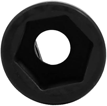 X-Dree 3/4 de polegada Drive quadrada CR-MO 27mm 6 pontos HEX IMPACTA BLACK (Cuadrado 3/4-Pulgada Cr-Mo 27mm Socket de Impacto