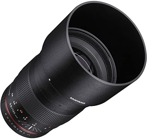 Samyang 135 mm f2.0 lente de foco manual para a Sony-e