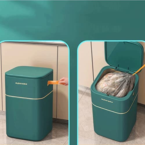Zhaolei Lixo pode servente de selo de estilo nórdico para o banheiro de cozinha de escritório de armazenamento de armazenamento de pó de pó acessórios com lixo de tampa