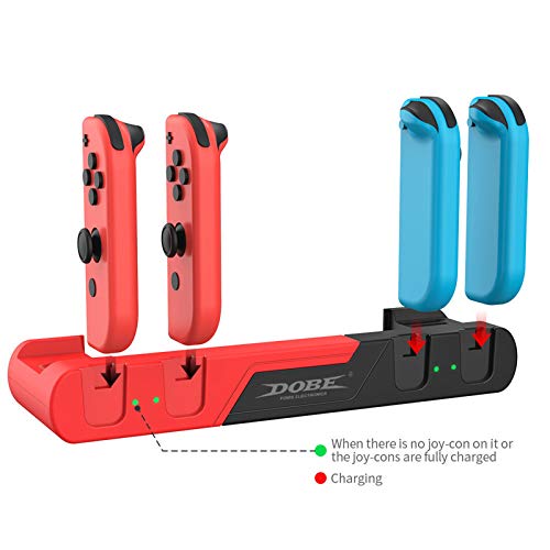 Soonhua carregando doca de slots de cartas de jogo compatível com o console da Nintendo Switch Joy-Consol