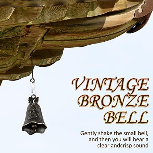 20 PCS Sinos vintage para artesanato Tinkle Brass Sinos antigos sinos de bronze pequenos sinos budistas de bronze