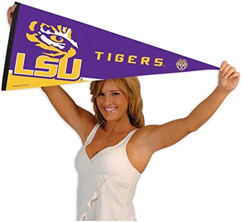 Louisiana State LSU Tigers Pennant de logotipo em tamanho real