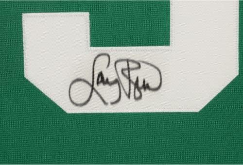 Larry Bird Boston Celtics SM DeLuxe emoldurado autografado Green Mitchell e Ness Authentic Jersey - camisas da NBA autografadas