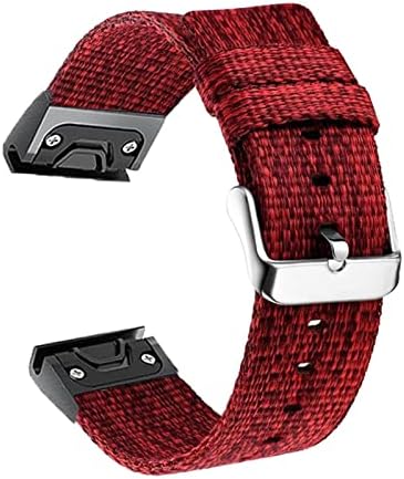 Rorffk para Garmin Fenix ​​6 6x Pro 5 5x Plus Forerunner 945 935 abordagem S60 S62 Easy Fit Tito Nylon Watchband Band de liberação rápida pulseira