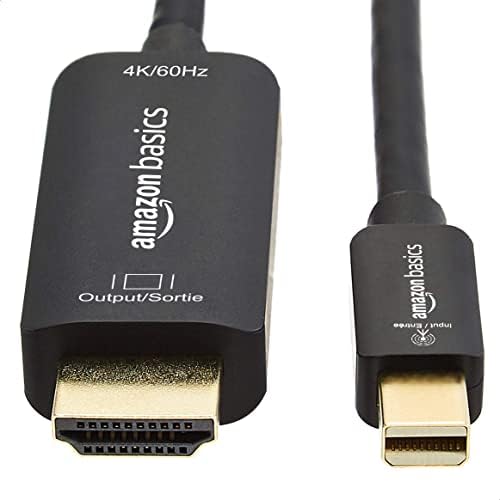 Basics Mini DisplayPort para HDMI Cabo de adaptador 4K@60Hz - 6 pés